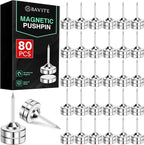 E BAVITE Magnetic Push Pins, 80 Sets Magnet Thumbtack by EBAVITE