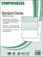 500 Blank Check Stock