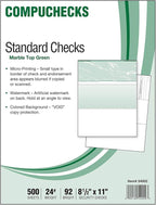500 Blank Check Stock by Compuchecks