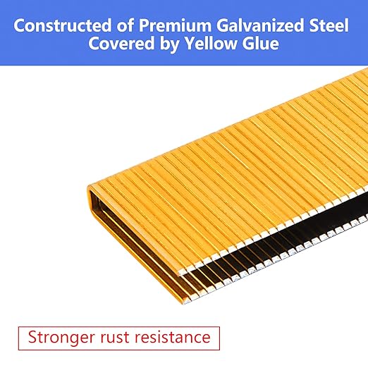 SimCos 18 Gauge 1/4" Narrow Crown Staples, Galvanized Assorted Sizes - Image 6