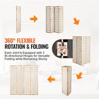 VEVOR Room Divider, 4 Panel Japanese Room Divider, Folding Privacy Screen Indoor - Image 3