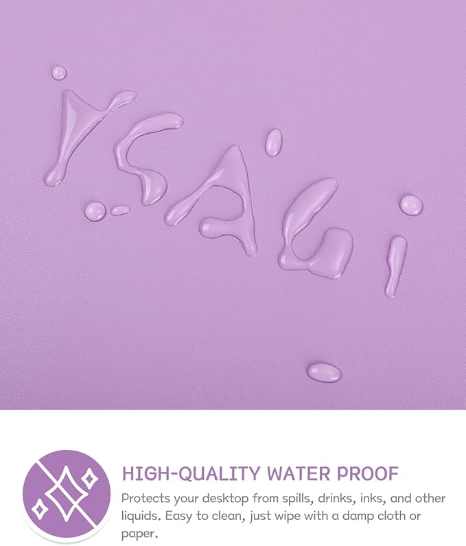 YSAGi Non-Slip Leather Desk Pad, Waterproof Laptop Computer Desk Keyboard Mat - Image 4
