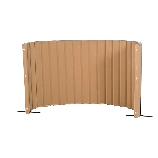 Angeles, Quiet Divider with Sound Sponge 48" x 10' Wall in Natural Tan by Angeles