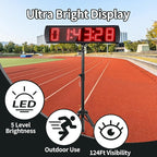 5 Inch 6-Digit LED Race Timer, Running Event Gym Timer - Image 4