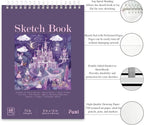 Fuxi Coloring Books for Kids Ages 8-12 Girls, 50 Sheets Blank Paper Drawing Pad - Image 3