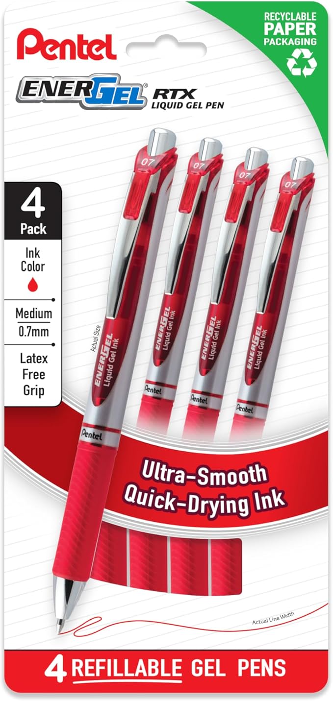 Pentel EnerGel RTX Liquid Gel Pens by PentelofAmerica