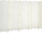 HOMCOM Room Divider, 8 Panel Folding Privacy Screen, 5.6' Tall Freestanding