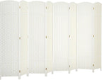 HOMCOM Room Divider, 8 Panel Folding Privacy Screen, 5.6' Tall Freestanding by HOMCOM