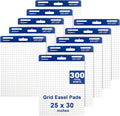 Comix Grid Sticky Easel Pad, 25 x 30 Inches Flip Chart Paper by Comix