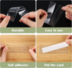 60 Pack 1.2" x 4.3" Self Adhesive Label Holders - Image 4
