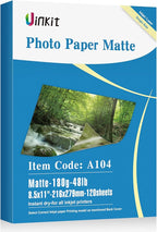 Uinkit 120 Sheets Presentation Paper Matte 8.5x11 Inkjet 48lb 180gsm Single by UinkitHandicraftsandConservationSpecialist