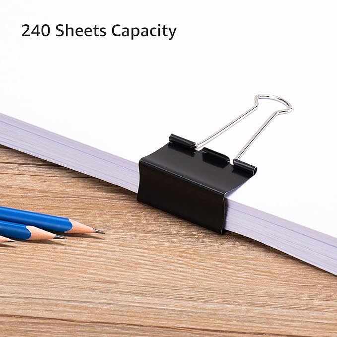 Amazon Basics Sturdy Binder Clips - Image 5