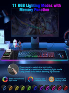 Miroddi RGB Mouse Pad with Wireless Charging Gaming Mousepad, 31.5"x15.75" - Image 4