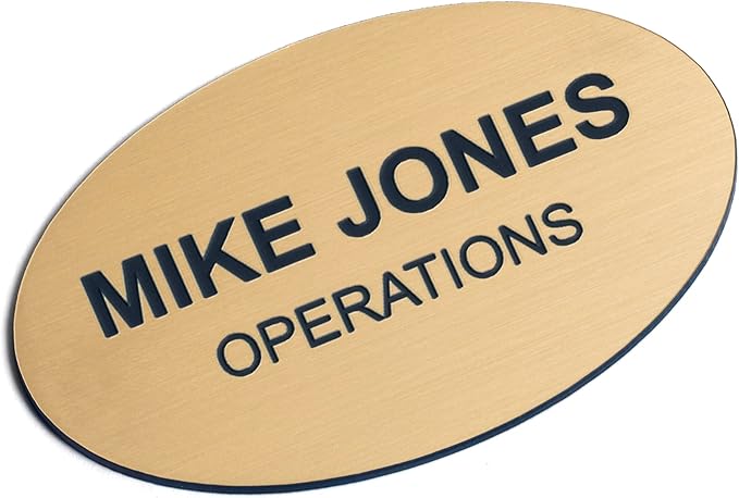 Custom Engraved Name Tag Badges – Personalized Identification by ProvidenceEngraving