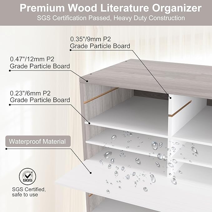 EasyPAG Wooden Literature Organizer - Image 3