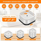 shouwuhho 16 Pack Furniture Risers Adjustable Bed Risers Heavy Duty Lifts - Image 2