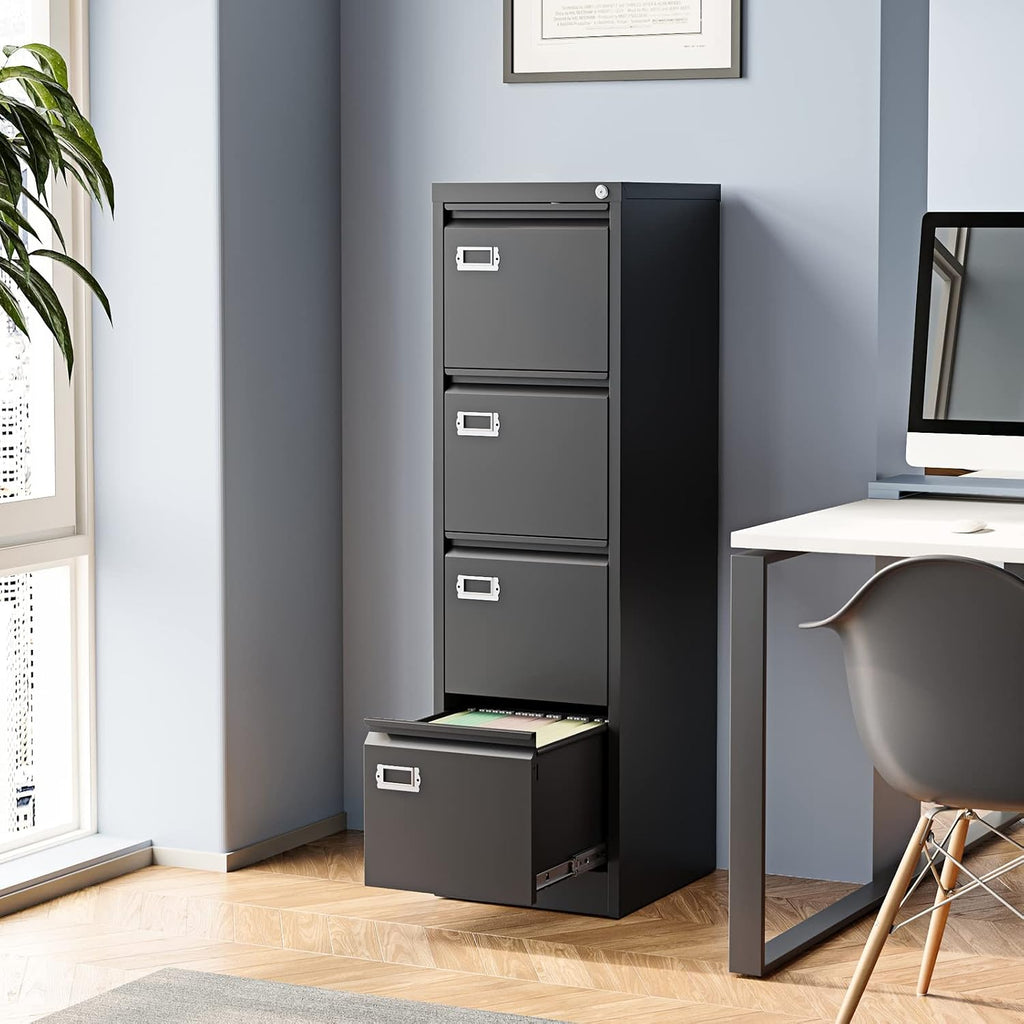 4 drawer file cabinet, filing cabinets for home shown in use