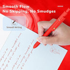 UIXJODO Red Pens, 0.5mm Colored Ink Gel Pens - Image 5