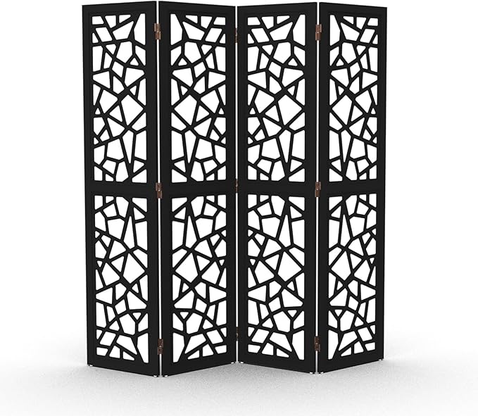 VINGLI 70'' H Room Divider, Non-Woven Fabric Privacy Screen, Indoor Partition by VINGLI