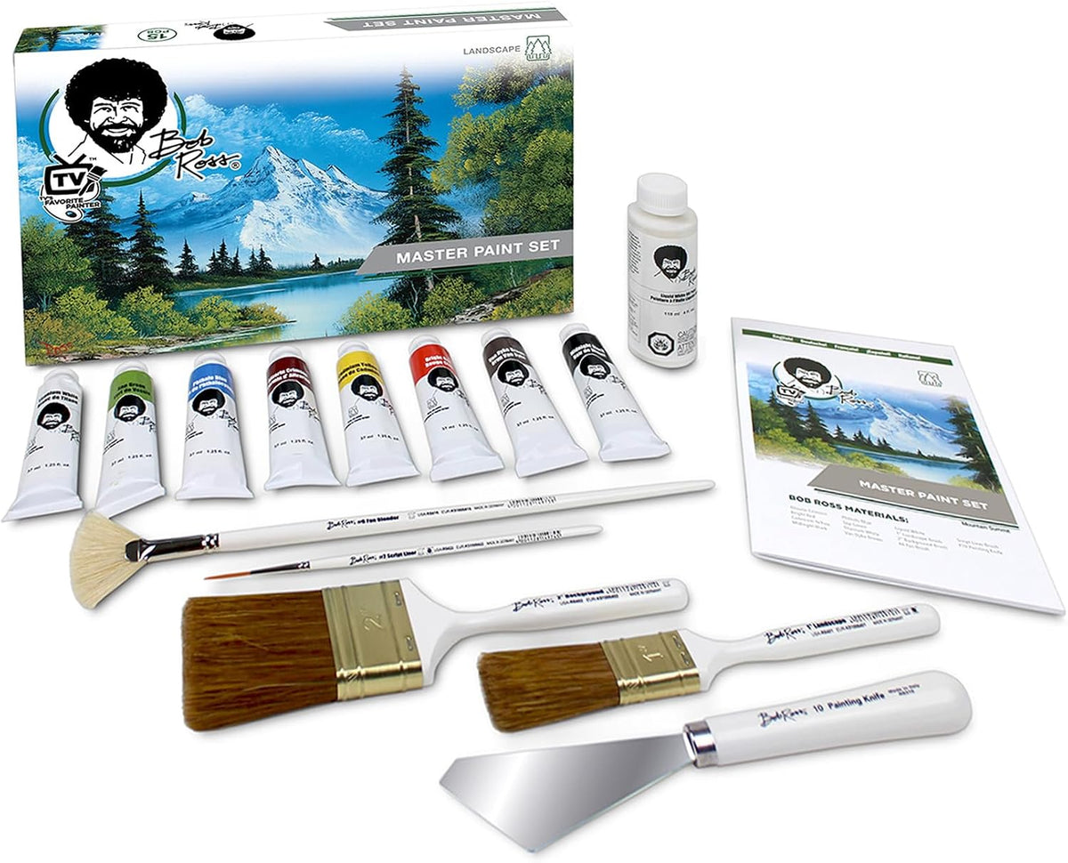 jerry's artarama bob ross master artist oil paint, close-up detail