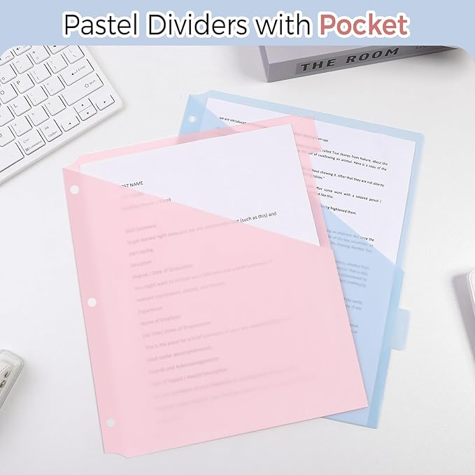 SKYDUE Pastel Binder Dividers - Image 2