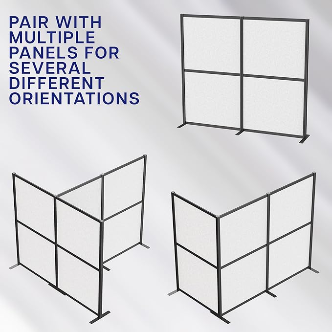 VIVO Modular Wall System, 2 PET Panels, Modern Professional Office Cubicle - Image 5