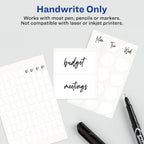 Avery File Folder Labels, 5/8" x 2-3/4", White, Non-Printable, 156 Blank Labels Total (6141)