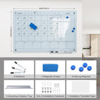 JYYPWB Magnetic Glass Whiteboard 36X24 Monthly Planner Calendar Dry Erase Board - Image 5