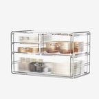 ZHIAI Stackable Storage Drawers, Acrylic Bathroom Counter Organizer Clear by ZHIAI
