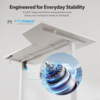 Agilestic Electric Standing Desk, L-Shaped 59 Inches Height Adjustable Desk - Image 5