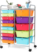 GLACER 15 Drawers Rolling Cart, Storage Cart by GLACERGrowupinhappiness