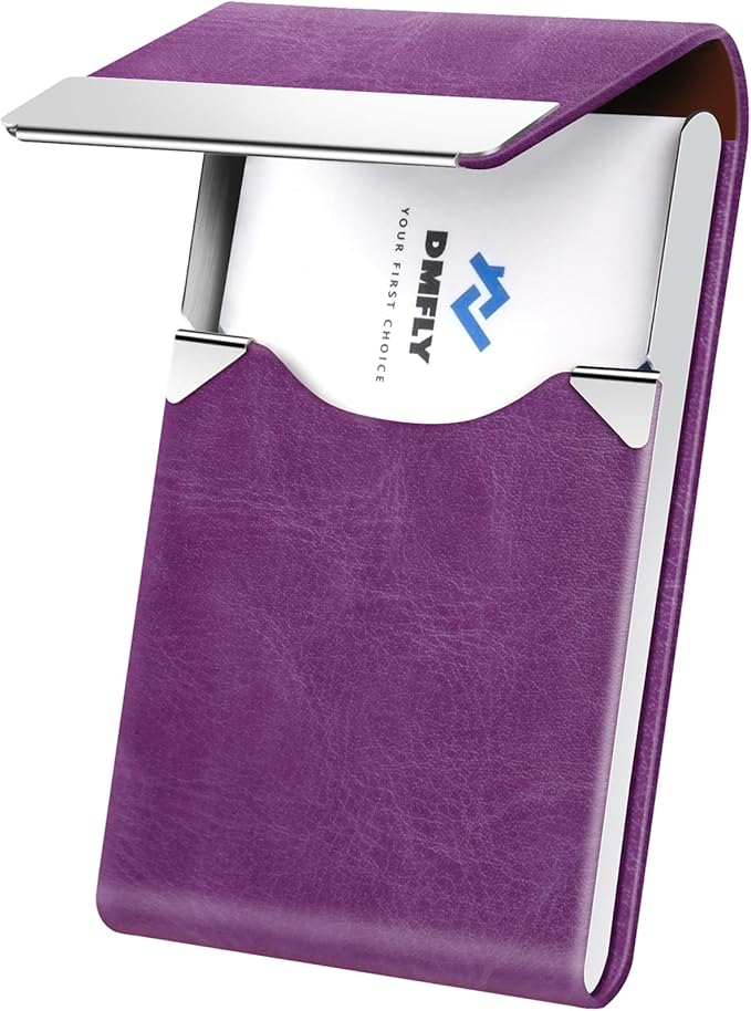 Business Card Holder for Women or Men, Business Card Case by DMFLY