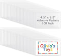 Jeyiour 100 Pcs Label Holders Adhesive Nameplate Pockets Storage Bin Labels by Jeyiour