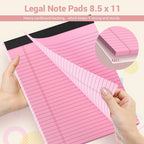 Roneky Legal Pads 8.5 x 11 Colored Note Pads, 2 Pack Notepads 8.5 x 11 Lined - Image 5