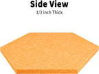 12'' Medium Hexagon Cork-Bulletin Board Tiles Frameless 10 Pack Adhesive - Image 3