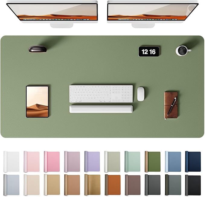 YSAGi Leather Desk Protector, Office Mat, Large Mouse Mat, Non-Slip PU Leather by YSAGi