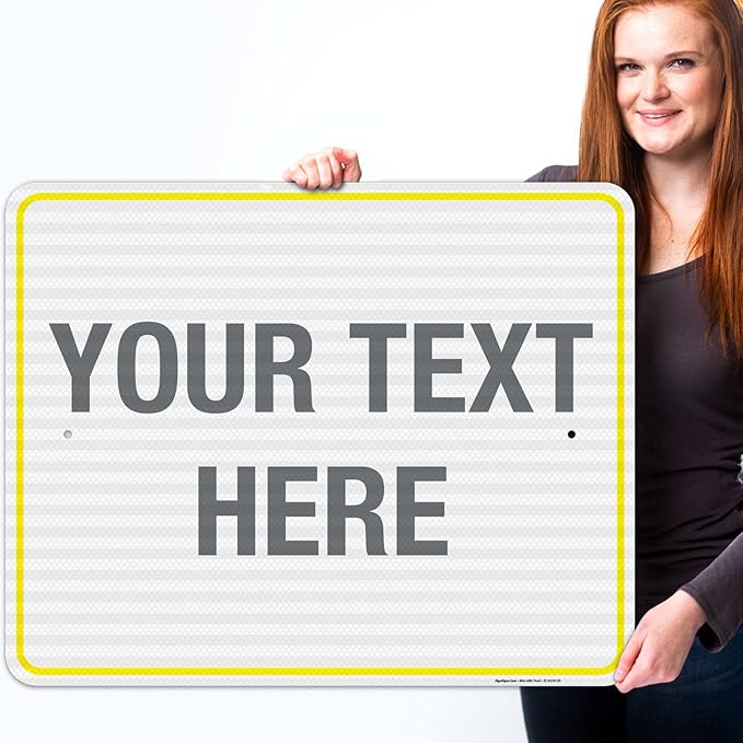 Personalized Custom Customize for Office, Delivery Yellow Sign, 24x30 Inches - Image 2