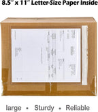 2.5 Mil Premium Clear 9.5'' x 12'' Packing List Envelopes, Adhesive Shipping - Image 2