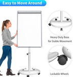 maxtek Mobile Dry Erase Board – 40x28 inches Magnetic Portable Whiteboard Stand - Image 6