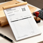 100 Sets Custom 5.7" X 8.5" Invoice Receipt Book, Personalized Duplicate - Image 2
