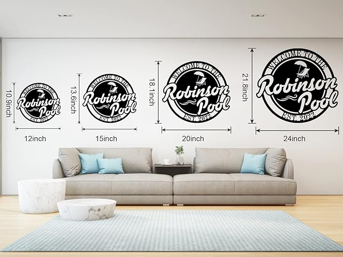 Swimming Pool Metal Sign, Personalized Pool Sign, Pool Metal Sign, Poolside - Image 6