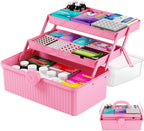 yieach plastic sewing box organizer with handle- portable, main product view