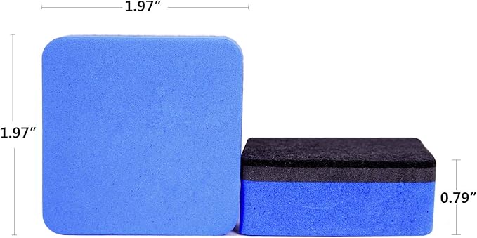 BingBing Dry Erase Erasers, 48 Pack Magnetic Whiteboard Eraser Chalkboard - Image 2