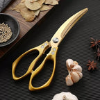 Large Ribbon Cutting Scissors, Heavy duty gold stainless steel scissors - Image 2