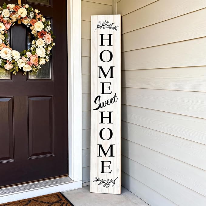 Farmhouse Wooden Welcome Sign Stand - Image 4
