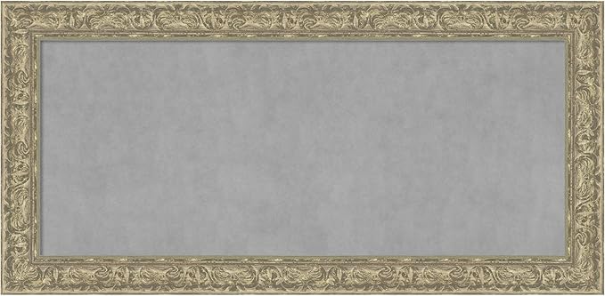 Amanti Art Silver Framed Magnetic Board 27x55 Oversize Vision Board by AmantiArt