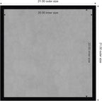 Amanti Art Black Framed Magnetic Board 21x21 Medium Vision Board - Image 4