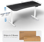 VIVO Electric 63 x 32 in Standing Desk, Memory Height Adjustment, 1B Series - Image 3