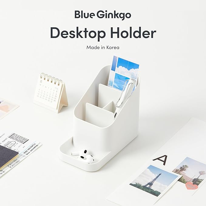 BLUE GINKGO Desk Holder – Korean-Made Office Organizer - Image 2
