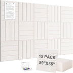 G Gamit Large Felt Wall Tiles Bulletin Board 59”x36”, Large Cork Board